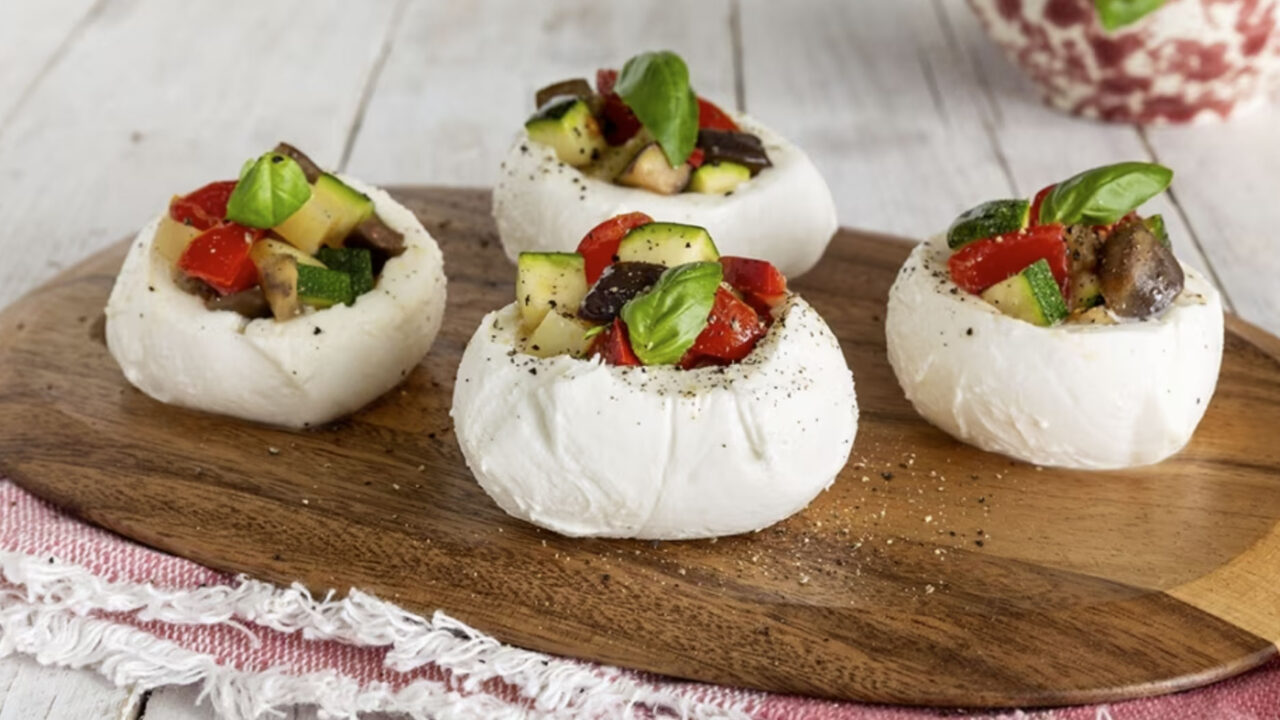 Mozzarelle dell’estate ripiene di verdure
